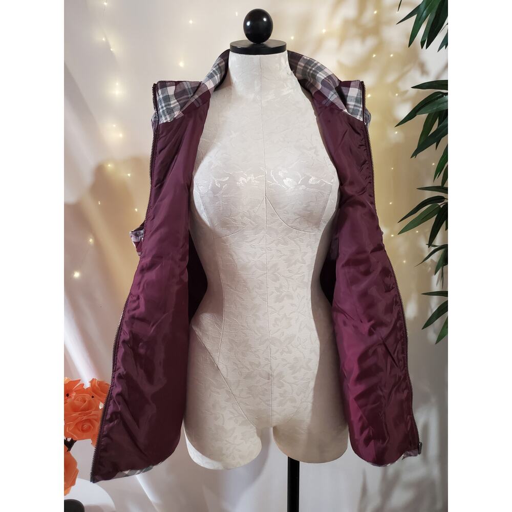 Maurices NWT Plaid Diamond Quilted Puffer Vest Womens Size XL Zip Pockets Layer - Picture 6 of 11